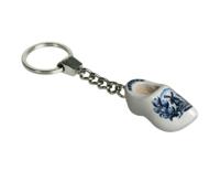 Sleutelhanger 1 klompje Delftsblauw Tulp 4cm - thumbnail