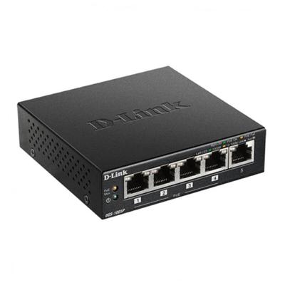 D-Link DGS-1005P/E 5-poorts PoE+ switch Gigabit 4 PoE+ poorten 60W