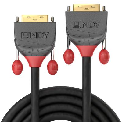 LINDY 36222 DVI-kabel DVI Aansluitkabel DVI-D 24+1-polige stekker, DVI-D 24+1-polige stekker 2.00 m Zwart
