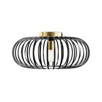 Cosmos - LED Plafondlamp - Dimbaar - E27 Fitting - Zwart met Goud - thumbnail