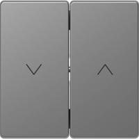 Merten MEG3855-6036 Wisselschakelaar Afdekking System Design RVS 1 stuk(s) - thumbnail