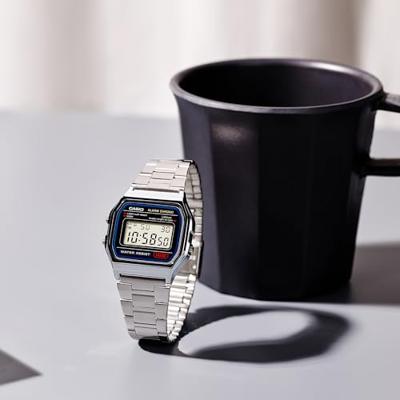 Unisex horloge Casio VINTAGE GENT SILVER Zwart Zilverkleurig (Ø 33 mm)