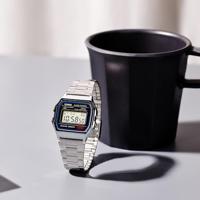 Unisex horloge Casio VINTAGE GENT SILVER Zwart Zilverkleurig (Ø 33 mm) - thumbnail