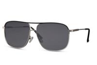 CWI zonnebril heren panto volledig omrand cat. 3 zilver /zwart - thumbnail