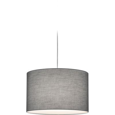 LED Railverlichting - Hanglamp - Trion Dual Hotia - 2 Fase - E27 Fitting - Rond - Mat Grijs - Aluminium