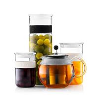 bodum ASSAM F/INOX 0.5 Liter Theekoker Transparant, Zwart - thumbnail