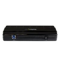 StarTech.com 7-poorts USB 3.0 SuperSpeed Hub - USB 3 Hub Voeding/Stroomaansluiting en Kabel - Zwart - thumbnail