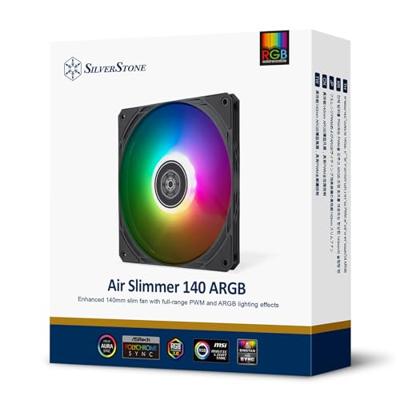 Silverstone SST-AS140B-ARGB koelsysteem voor computers Computer behuizing Ventilator 14 cm Zwart 1 s