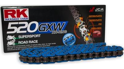 RK Chains 520 gxw 118 n blue/black open