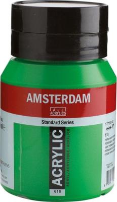Royal Talens Amsterdam Acrylverf 500 ml - Permanentgroen Licht 618