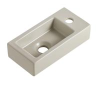 Fontein BWS Blong S Mini 36,5x18x9 cm Rechts Keramiek Beige - thumbnail