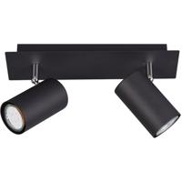 LED Plafondspot - Trion Mary - GU10 Fitting - 2-lichts - Rechthoek - Mat Zwart - Aluminium - thumbnail