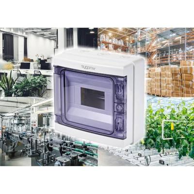 Sygonix SY-5491852 Kleine verdeelkast Opbouw (op muur) Aantal groepen: 8 Aantal rijen: 1 Inhoud: 1 stuk(s)