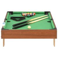 VidaXL Minipooltafel 3 feet 92x52x19 cm bruin en groen - thumbnail