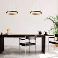 Steinhauer Strakke hanglampRinglux zwart Ø 60cm - 3692ZW - thumbnail
