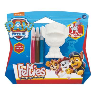 Paw Patrol felties colour me in