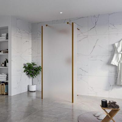 Fortifura Galeria Vrijstaande Inloopdouche - 90x200cm - Glas mat - antikalk - 8mm veiligheidsglas - 2 zijwanden 40cm - wandsteunen en hoekprofielen - Geborsteld koper PVD (Koper) SW927772 2x/SW797929/SW797921 2x/SW876703 2x Fortifura Galeria Vrijstaande Inloopdouche - 90x200cm - Glas mat - antikalk - 8mm veiligheidsglas - 2 zijwanden 40cm - wandsteunen en hoekprofielen - Geborsteld koper PVD (Koper) SW927772 2x/SW797929/SW797921 2x/SW876703 2x