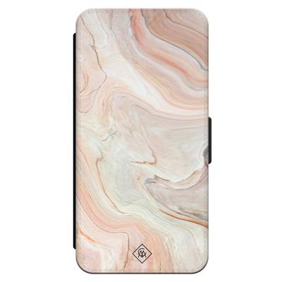iPhone 16 flipcase - Marmer waves iPhone 16 flipcase - Marmer waves