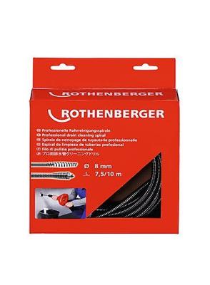Rothenberger Spiraalgereedschap | lengte 7,5 m spiraal d. 8 mm met gereedschapskoppeling en kern | 1 stuk - 72425 72425