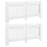 Radiatorombouw 2 st 172 cm MDF wit - thumbnail