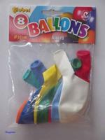 Globos superballonnen mix Ø35cm zak a 8s - thumbnail