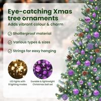 VidaXL Kunstkerstboom met 300 led groen 180 cm pvc en staal - thumbnail