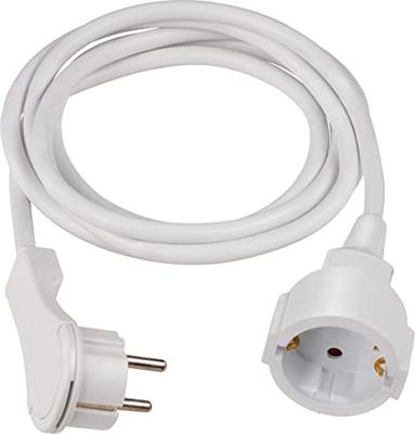 AS Schwabe 50211 Stroom Verlengkabel Wit 2 m H05VV-F 3G 1,5 mm² AS Schwabe 50211 Stroom Verlengkabel Wit 2 m H05VV-F 3G 1,5 mm²