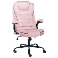 Kantoorstoel fluweel roze - thumbnail