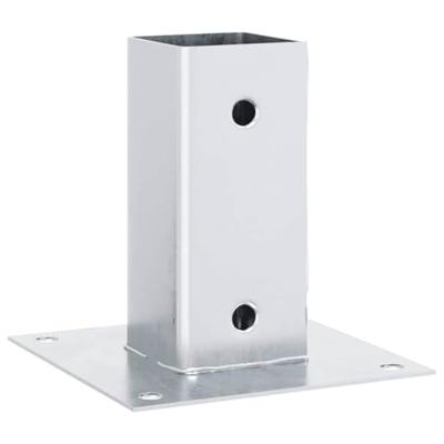 Spokkels vierkant 4 st gegalvaniseerd staal zilverkleurig Spokkels vierkant 4 st gegalvaniseerd staal zilverkleurig