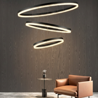 Lyora HanglampAdria zwart Ø 80cm - 9530231 - thumbnail