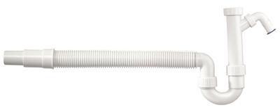 Buissifon Spoeltafel Schutte Met Aansluiting Wasmachine Wit Schütte