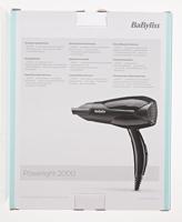 Babyliss D212E Powerlight Föhn 2200W Zwart - thumbnail