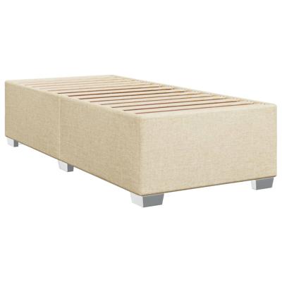 Boxspring met matras stof crèmekleurig 120x200 cm