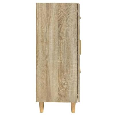 Dressoir 69,5x34x90 cm bewerkt hout sonoma eikenkleurig Dressoir 69,5x34x90 cm bewerkt hout sonoma eikenkleurig