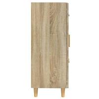 Dressoir 69,5x34x90 cm bewerkt hout sonoma eikenkleurig - thumbnail