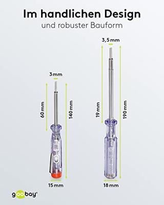 Fixpoint Spanningzoeker set klein en groot model 100-250 volt - 6420765 Fixpoint Spanningzoeker set klein en groot model 100-250 volt - 6420765
