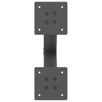 Salontafelpoten 2 st X-vormig 40x(30-31) cm staal antraciet - thumbnail