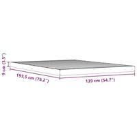 Bedframe massief grenenhout wasbruin 135x190 cm - thumbnail