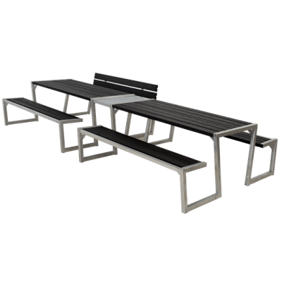 Picknicktafel Zigma Zwart 12 Personen
