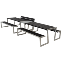 Picknicktafel Zigma Zwart 12 Personen - thumbnail