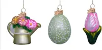 Vondels paashanger gieter, ei en tulp 6cm multi 3 stuks - thumbnail