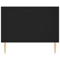 Salontafel 90x50x40 cm bewerkt hout zwart - thumbnail