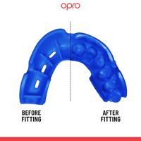 Opro 790008 Bronze Enhanced Fit Mouthguard - Blue - JR - thumbnail