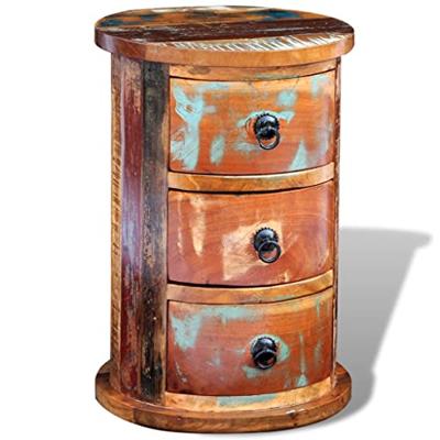 VidaXL Kast met 3 lades massief gerecycled hout