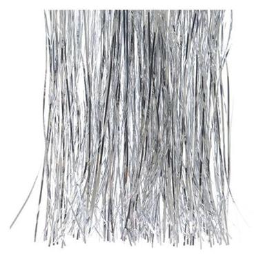 Vinyl lametta glans zilver