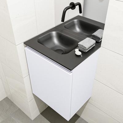 MONDIAZ OLAN 40cm toiletmeubel cale. LEX wastafel urban links geen kraangat