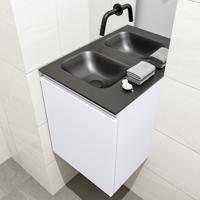 MONDIAZ OLAN 40cm toiletmeubel cale. LEX wastafel urban links geen kraangat - thumbnail