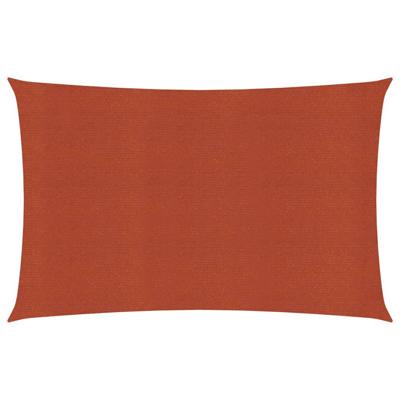VidaXL Zonnezeil 160 g/m² 3x4,5 m hdpe terracottakleurig