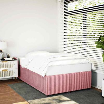 Bedframe zonder matras 120x190 cm fluweel roze