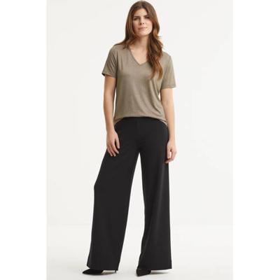 Imagine top met lurex kaki